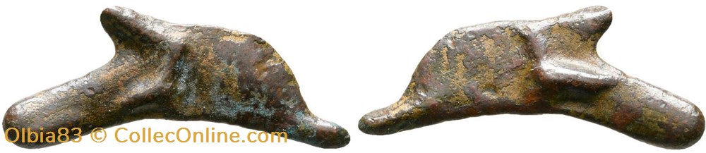 Olbia / Proto monnaie Grecque - Dauphin monnaies antiques grecques olbia proto monnaie grecque dauphin