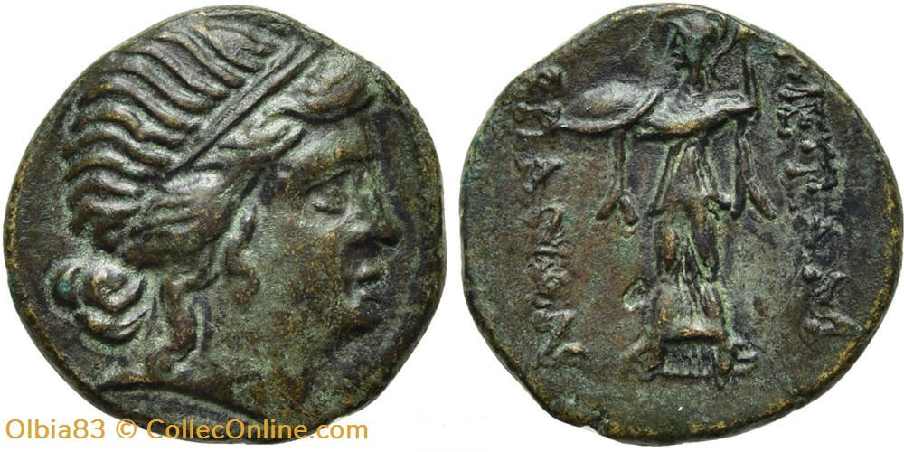 Messembria / Unité / Tête d'Apollon - Athéna Alkidémos. monnaies antiques grecques messembria unite tete apollon athena alkidemos