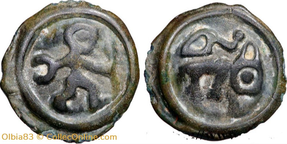 monnaies antiques celtes potin au guerrier courant animal et serpent
