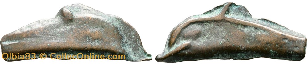 Olbia /Proto monnaie Grecque - Dauphin monnaies antiques grecques olbia proto monnaie grecque dauphin