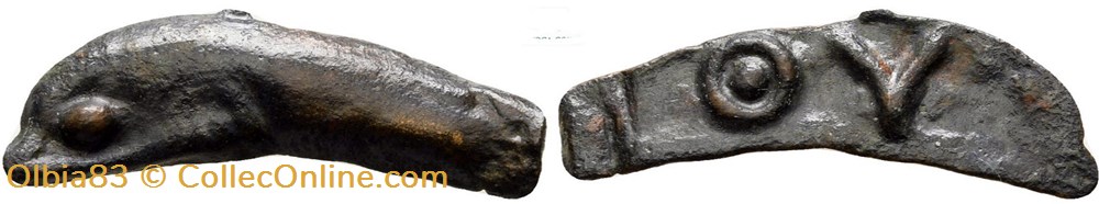 Olbia /Proto monnaie Grecque - Dauphin monnaies antiques grecques olbia proto monnaie grecque dauphin