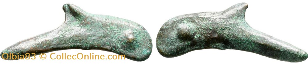 Olbia /Proto monnaie Grecque - Dauphin monnaies antiques grecques olbia proto monnaie grecque dauphin