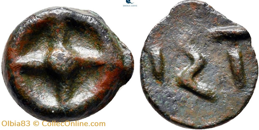 monnaies antiques grecques thrace moesie istrus unite roue pleine a quatre rayons ist
