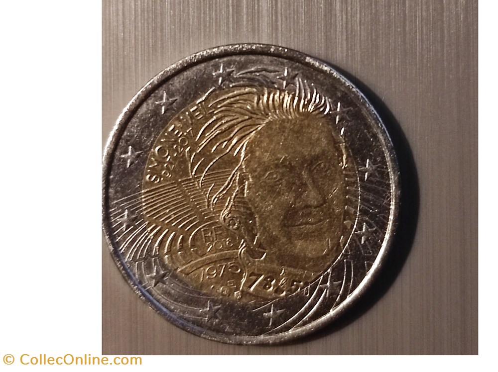 MONNAIE 2€ COMMÉMORATIVE DE MADAME SIMONE monnaies monnaie 2 commemorative de madame simone