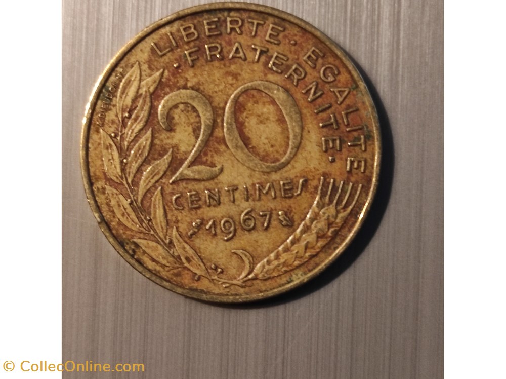 20 centimes Marianne 1967 monnaies 20 centimes marianne 1967