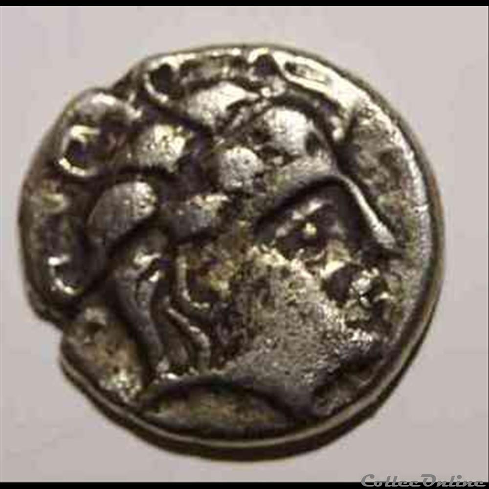 Quart de Statere Allobroges inédit monnaie antique gauloise quart de statere allobroges inedit