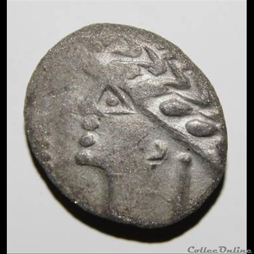 Cheval libre galopant - DT.3122 monnaie antique gauloise cheval libre galopant dt 3122