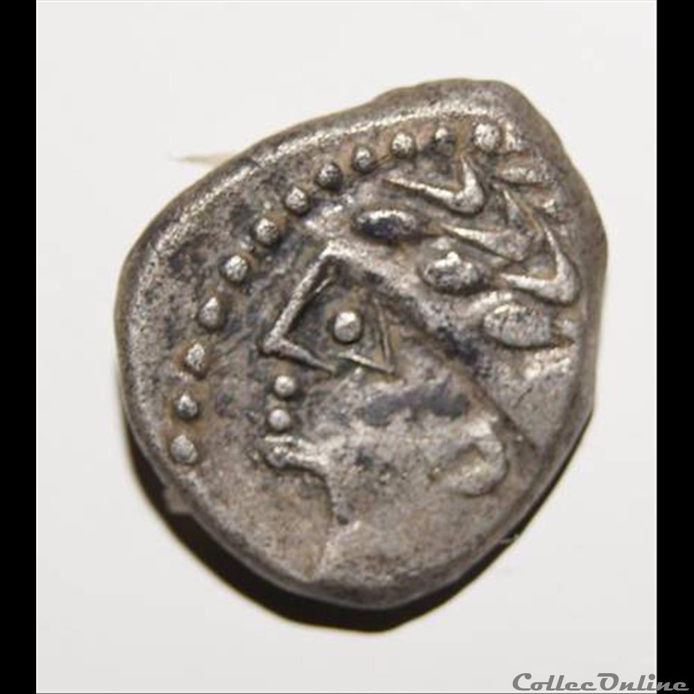 Cheval libre galopant - DT.3117 monnaie antique gauloise cheval libre galopant dt 3117