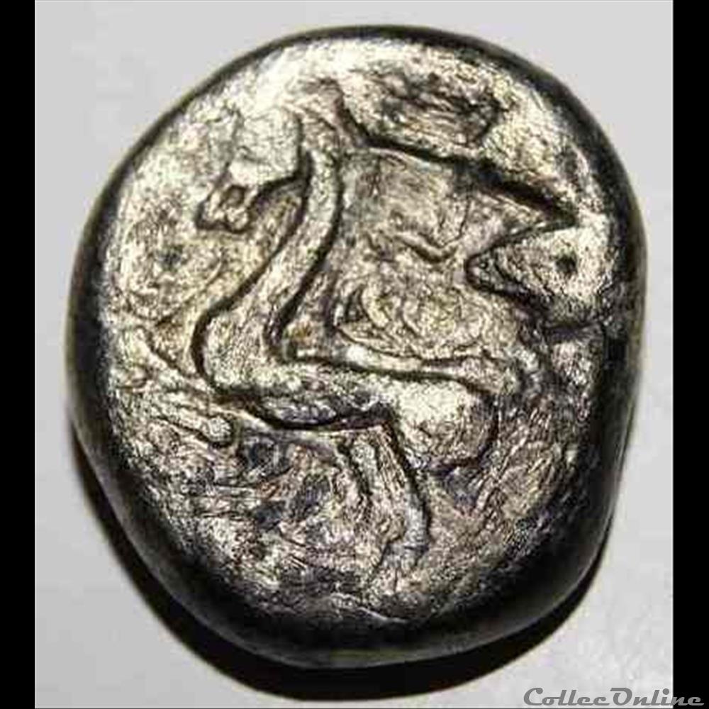 Statere dy type d'Annonay - DT.3098 2 monnaie antique gauloise statere dy type annonay dt 3098