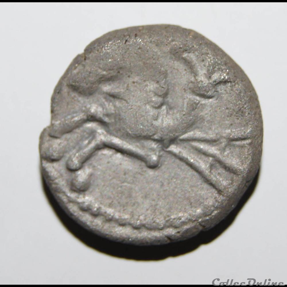 monnaie antique gauloise denier a hippocampe dt 3128