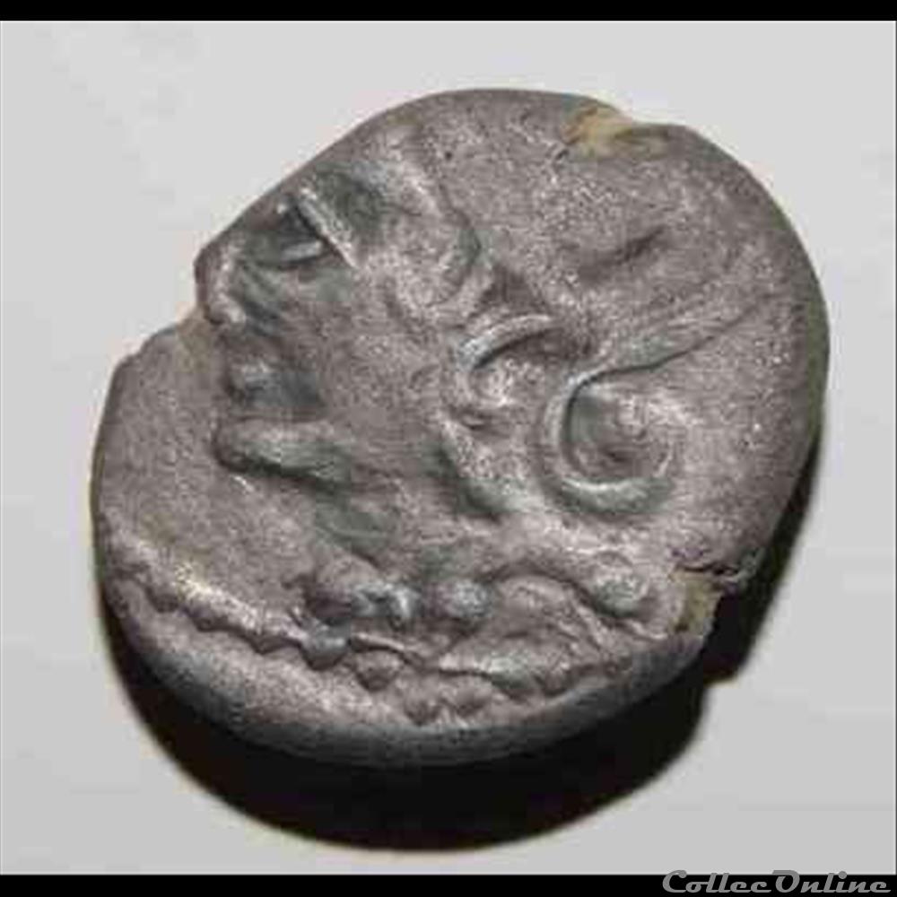 Denier à l'hippocampe - DT.3127 monnaie antique gauloise denier a hippocampe dt 3127