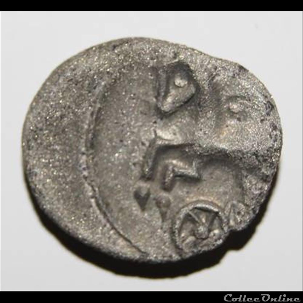 Cheval libre galopant - DT.3122 monnaie antique gauloise cheval libre galopant dt 3122