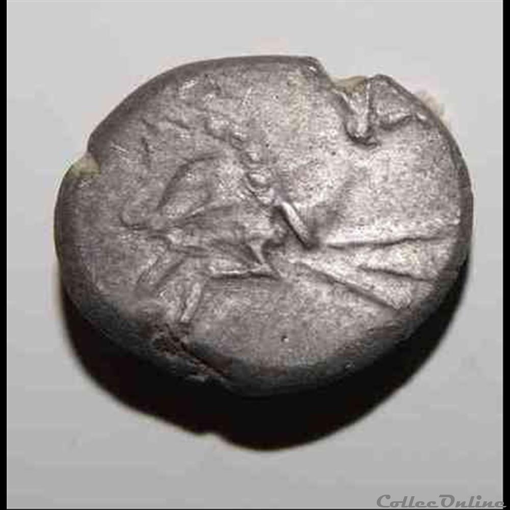 Denier à l'hippocampe - DT.3127 monnaie antique gauloise denier a hippocampe dt 3127