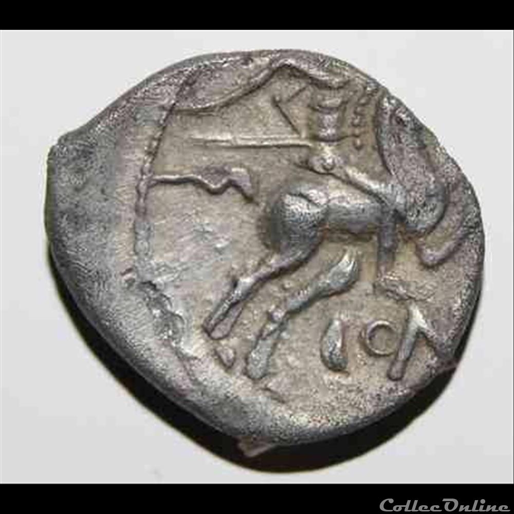 Cavalier du Rhone - DT.3134 monnaie antique gauloise cavalier du rhone dt 3134