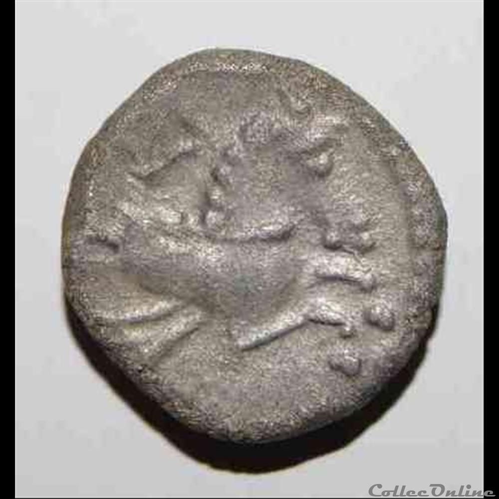 Denier à l'hippocampe - DT.3125 monnaie antique gauloise denier a hippocampe dt 3125
