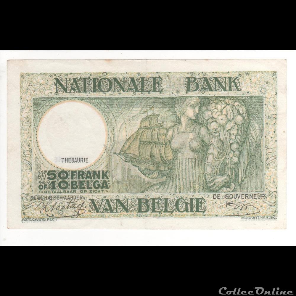 billet europe 50 franc 106 belgique 1944