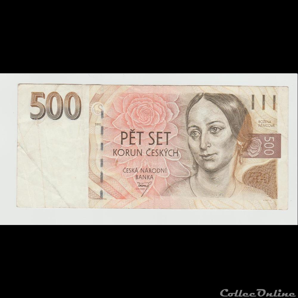 billet europe 500 kurun 7 rep tcheque