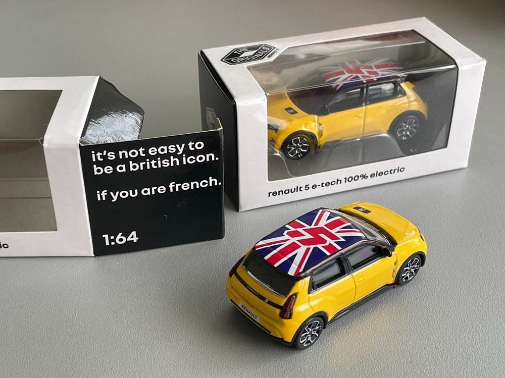 Renault 5 E-Tech UK edition modeles reduits voitures renault 5 e tech uk edition
