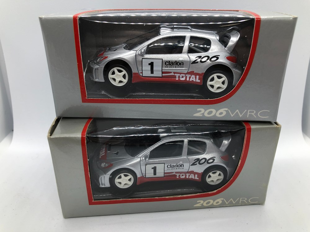 Peugeot 206 WRC Total Clarion #1 modeles reduits voitures peugeot 206 wrc total clarion 1