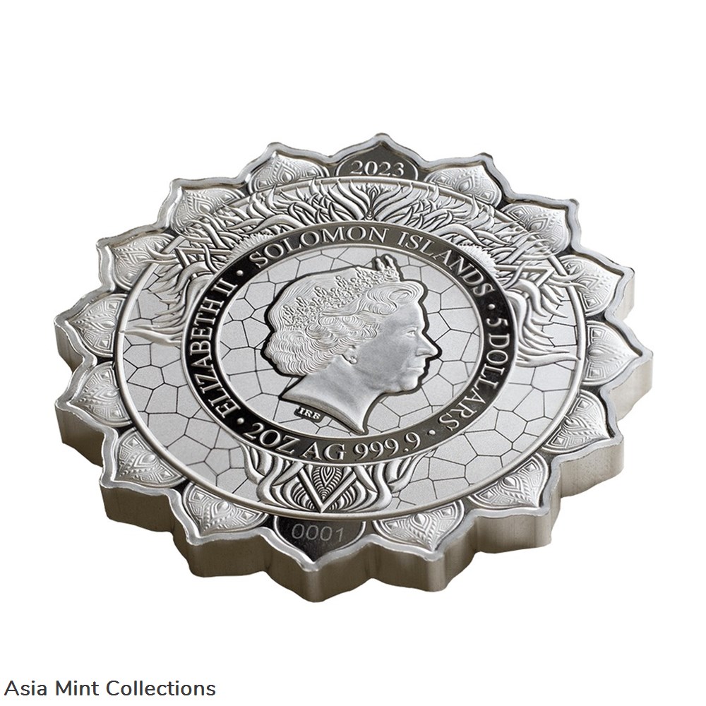 2023 Solomon Islands Lion of the 5th Chakra 2oz Silver Colorized Coin 4 coins ingots bullion 2023 solomon islands lion of the 5th chakra 2oz silver colorized coin