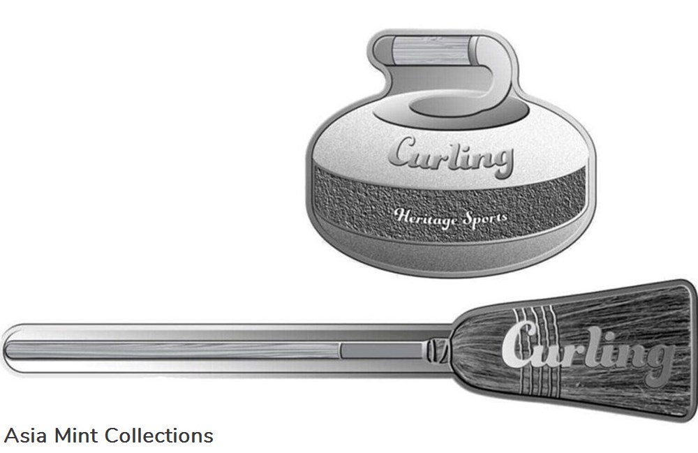 coins ingots bullion 2022 solomon islands heritage sports curling 1 oz silver 2 coin set