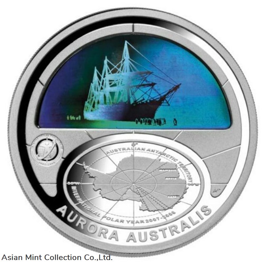 2009 AURORA AUSTRALIS $5 SILVER PROOF COIN coins ingots bullion 2009 aurora australis 5 silver proof coin