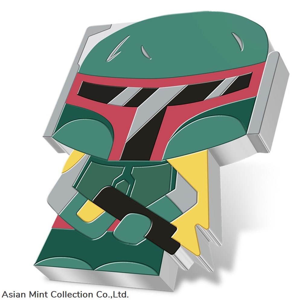 2020 Boba Fett 1 oz Pure Silver Chibi Coin, Original Star Wars. 2 coins ingots bullion ingot 2020 boba fett 1 oz pure silver chibi coin original star wars