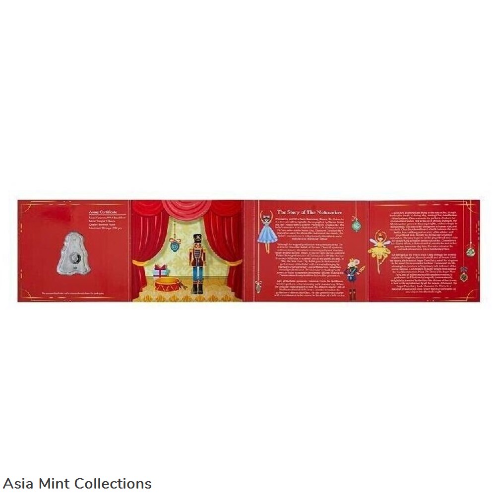 2023 - The Mouse King The Nutcracker PAMP Salomon Islands 1oz Silver PP with Original Packaging 5 coins ingots bullion coin 2023 the mouse king the nutcracker pamp salomon islands 1oz silver pp with original packaging