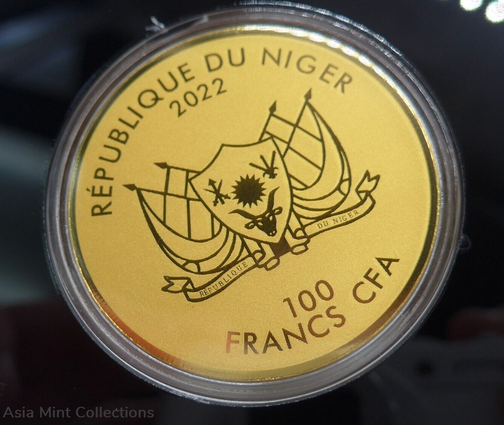 2022 - 999 Gold 1/200oz Coin Double Eagle Coin Niger 100 Francs Fine Gold 2 coins ingots bullion 2022 999 gold 1 200oz coin double eagle coin niger 100 francs fine gold