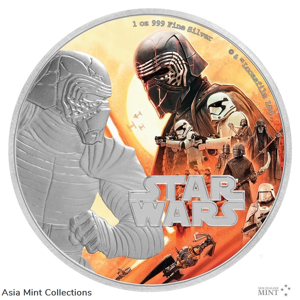 2019 Niue 1 oz Silver $2 Star Wars Rise of Skywalker: Kylo Ren coins ingots bullion coin 2019 niue 1 oz silver 2 star wars rise of skywalker kylo ren