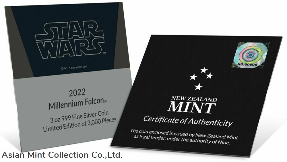 2022 Niue Star Wars Millennium Falcon Shaped 3oz Silver Coin 5 coins ingots bullion ingot 2022 niue star wars millennium falcon shaped 3oz silver coin