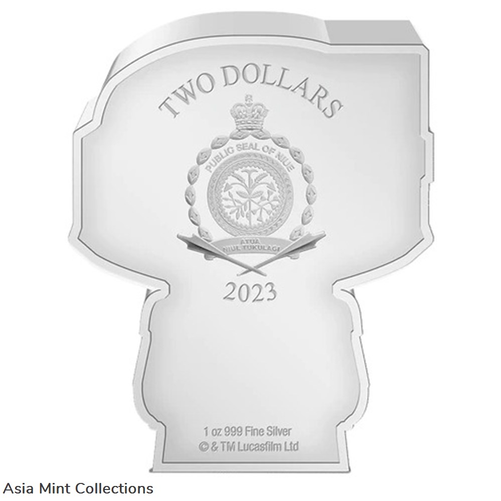 2023 Niue Star Wars Bo-Katan Kryze 1oz Silver Colored Proof Chibi Coin 2 coins ingots bullion 2023 niue star wars bo katan kryze 1oz silver colored proof chibi coin