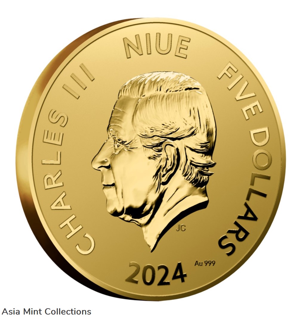 2024 Niue Gold Lunar Year of the Dragon Dot Art Coin 1/25 oz - Only 300 Minted 2 coins ingots bullion 2024 niue gold lunar year of the dragon dot art coin 1 25 oz only 300 minted