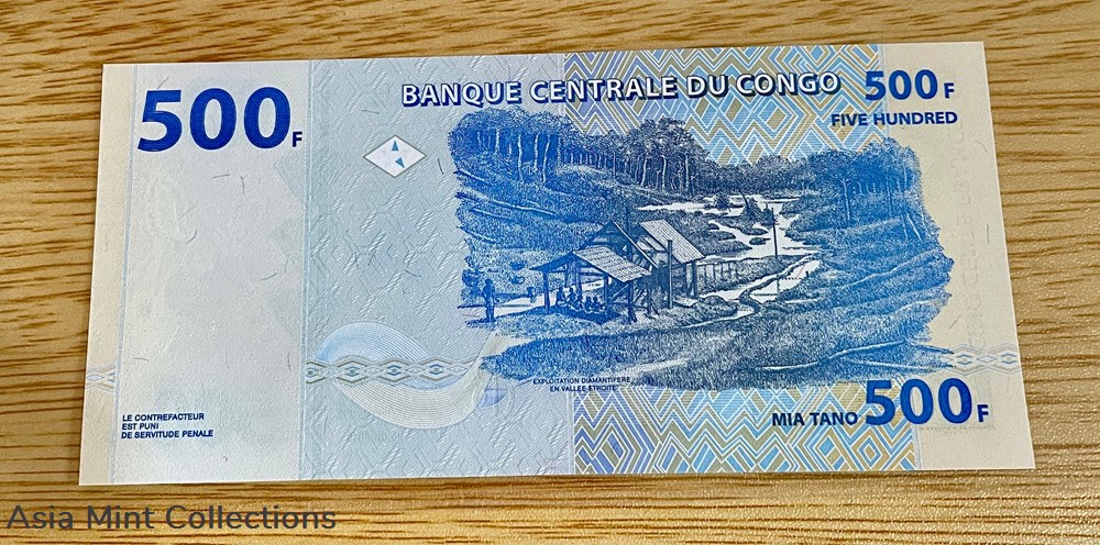 2013 - Banknote banknote - Central Bank of the CONGO, 500 FRANCS UNC, Pick-96B banknotes 2013 banknote banknote central bank of the congo 500 francs unc pick 96b