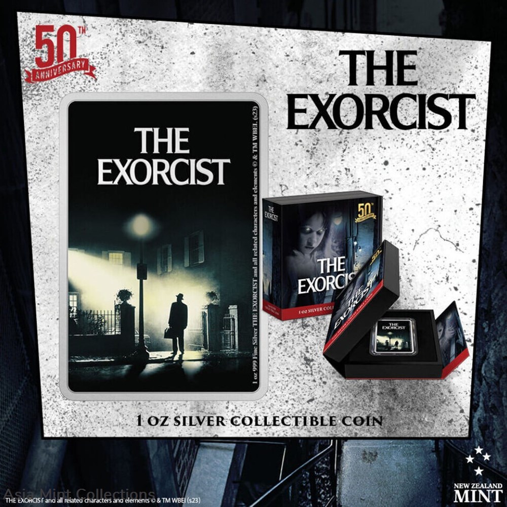 2023 Niue The Exorcist 50th Ann. 1oz Silver Colorized Proof Coin 6 coins ingots bullion 2023 niue the exorcist 50th ann 1oz silver colorized proof coin
