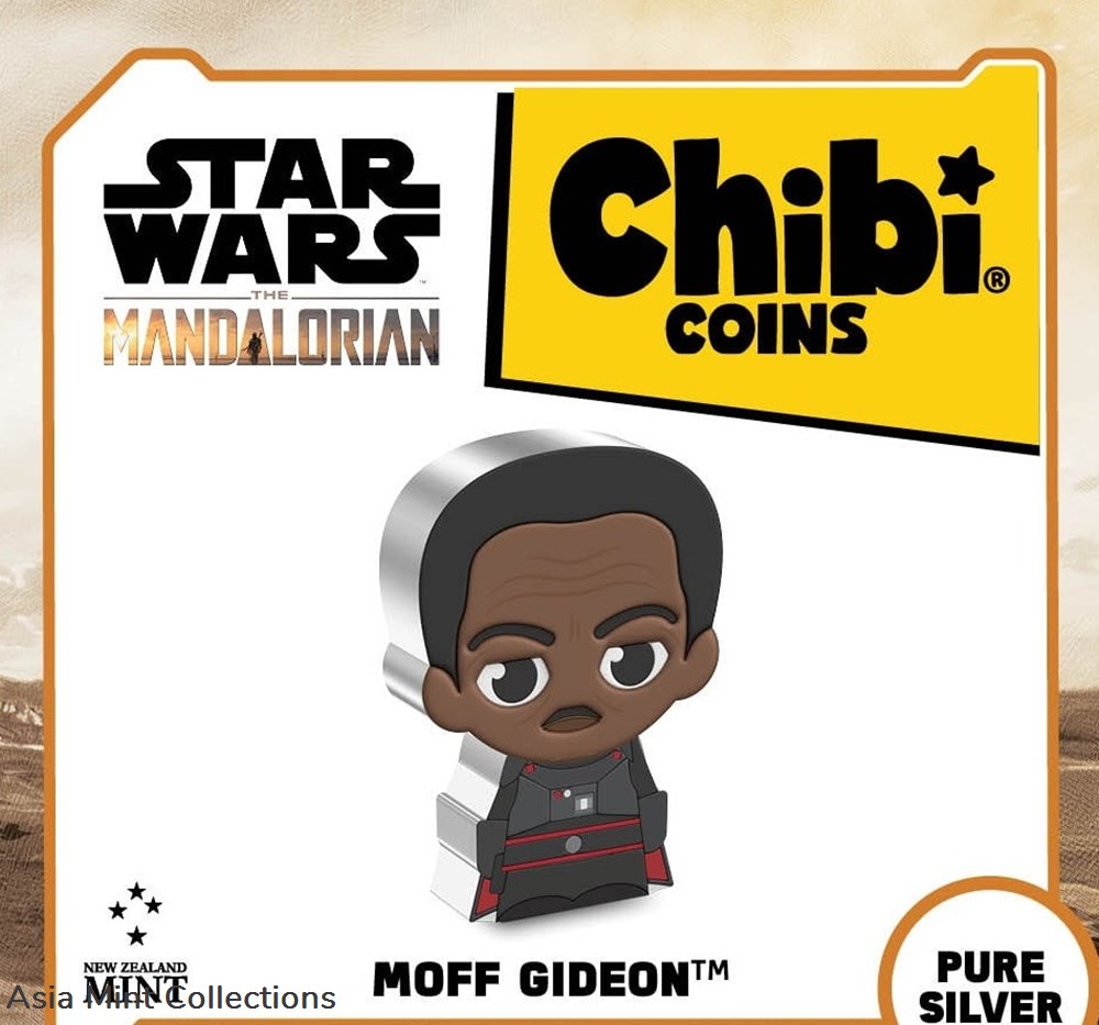 2023 Niue Star Wars Moff Gideon 1oz Silver Chibi Proof Coin 5 coins ingots bullion 2023 niue star wars moff gideon 1oz silver chibi proof coin