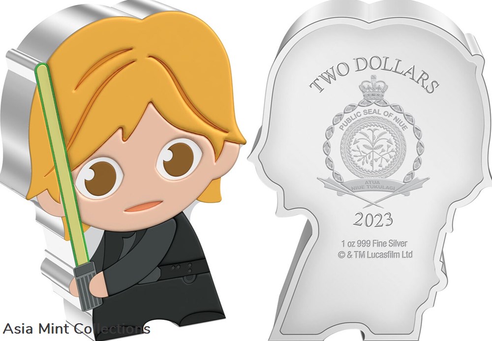 board games toys lego 2023 luke skywalker star wars chibi 1oz silver coin 2 niue