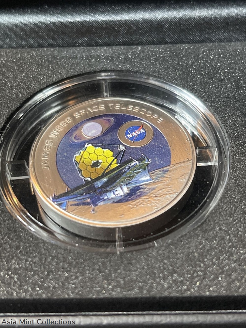 2023 - JAMES WEBB TELESCOPE 1 Oz Titanium Coin 2 Cedis Ghana Mintage of 5000 REDU 3 coins ingots bullion silver 2023 james webb telescope 1 oz titanium coin 2 cedis ghana mintage of 5000 redu