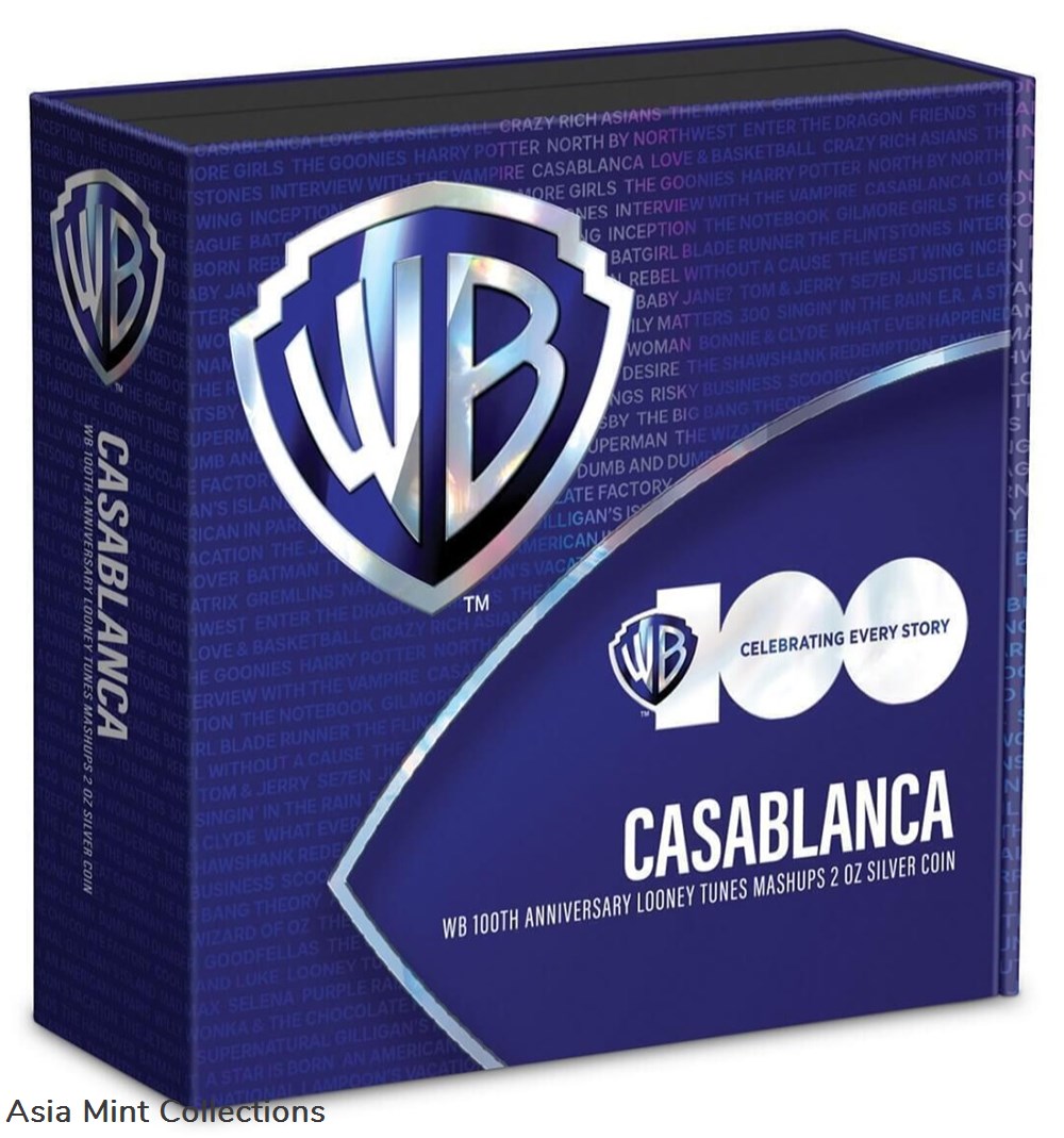 2023 Niue Warner Bros. Looney Tunes Mashups Casablanca 2oz Silver Proof Coin 6 coins ingots bullion 2023 niue warner bros looney tunes mashups casablanca 2oz silver proof coin