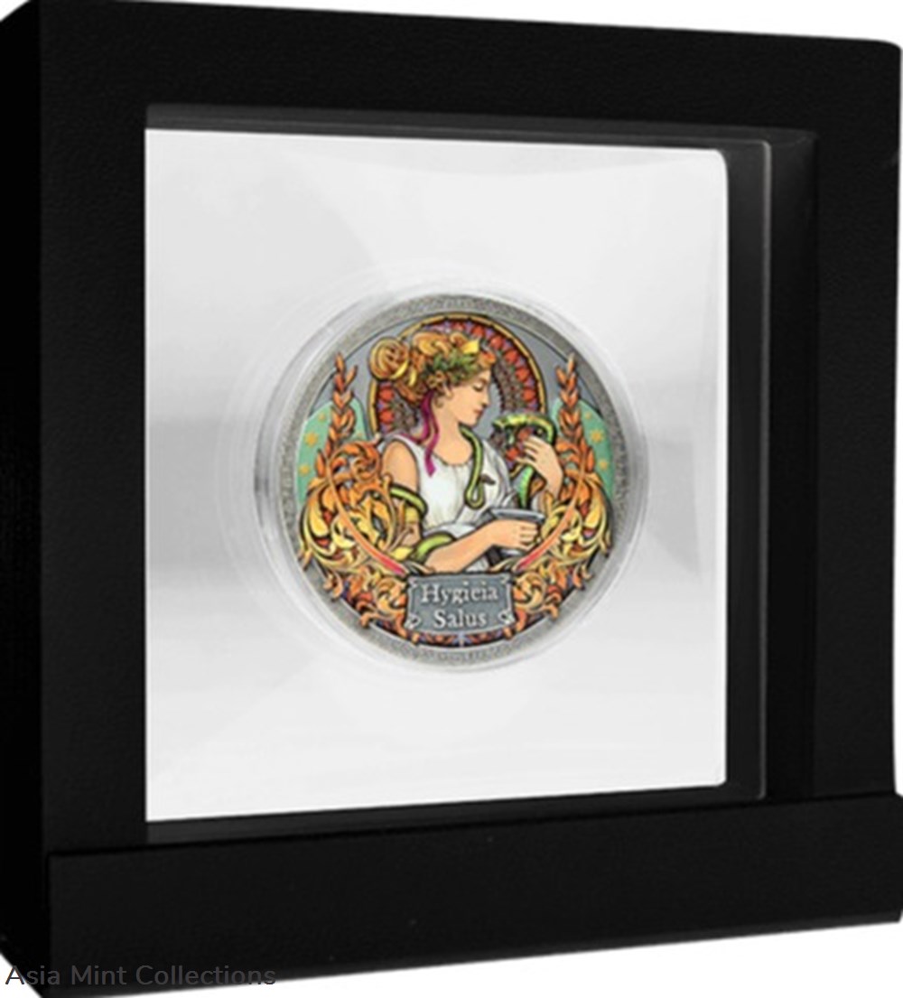 coins ingots bullion 2020 hygieia salus goddesses of health 50 g antique finish silver coin ghana