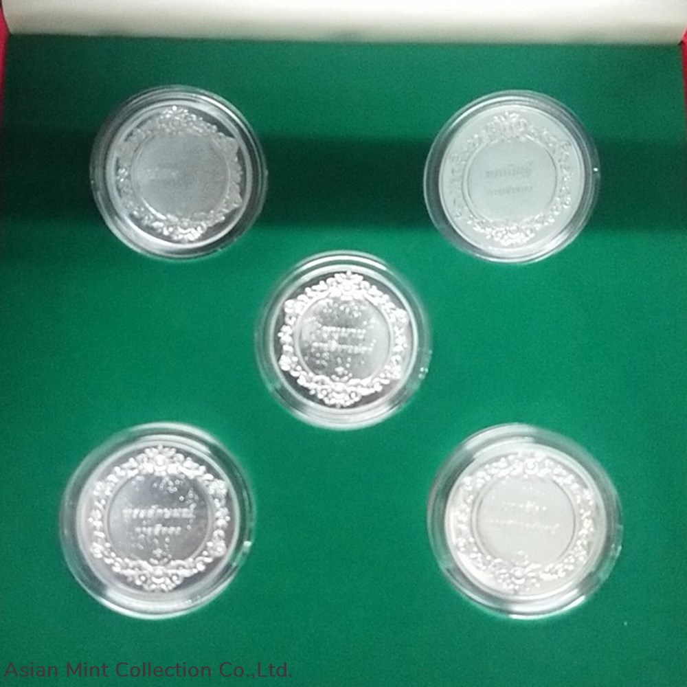 Commemorative Coin of Ramayana,Complete set of 5 coins, Nickel Color printedwith box and certificate 5 commemorative coin of ramayana complete set of 5 coins nickel color printedwith box and certificate