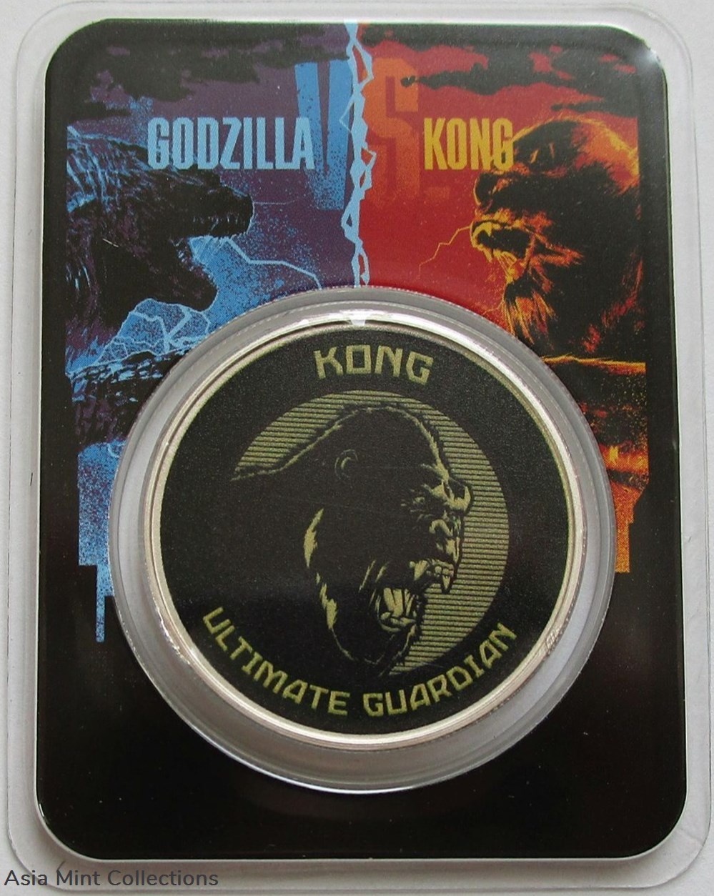 2021 - Niue 2 Dollar Godzilla vs. Kong Ultimate Guardian 1 Oz Silver coins ingots bullion coin 2021 niue 2 dollar godzilla vs kong ultimate guardian 1 oz silver