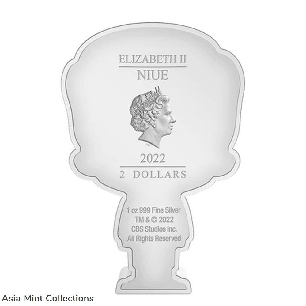 2022 Niue Star Trek William T. Riker 1oz Silver Chibi Coin 3 coins ingots bullion 2022 niue star trek william t riker 1oz silver chibi coin