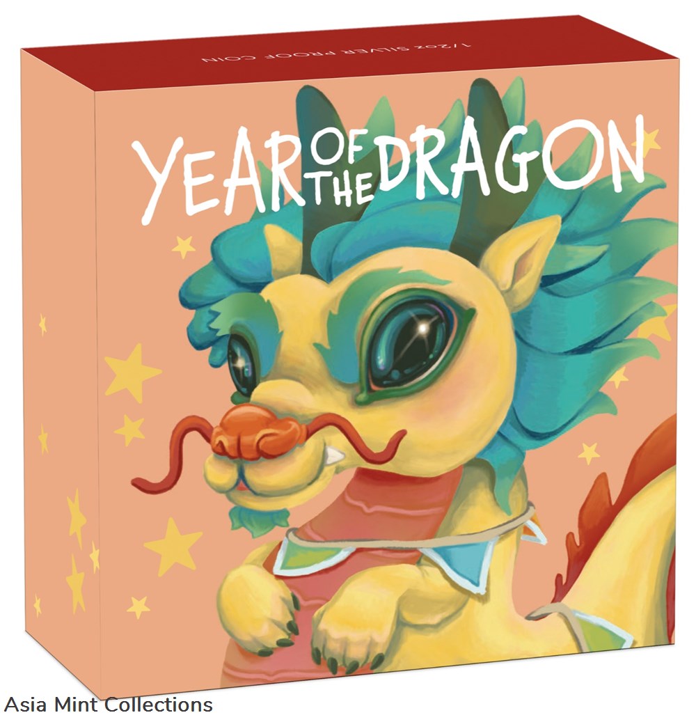 2024 Year of the Dragon BABY 1/2oz .9999 Silver Proof Half Dollar Coin Lunar 3 coins ingots bullion 2024 year of the dragon baby 1 2oz 9999 silver proof half dollar coin lunar