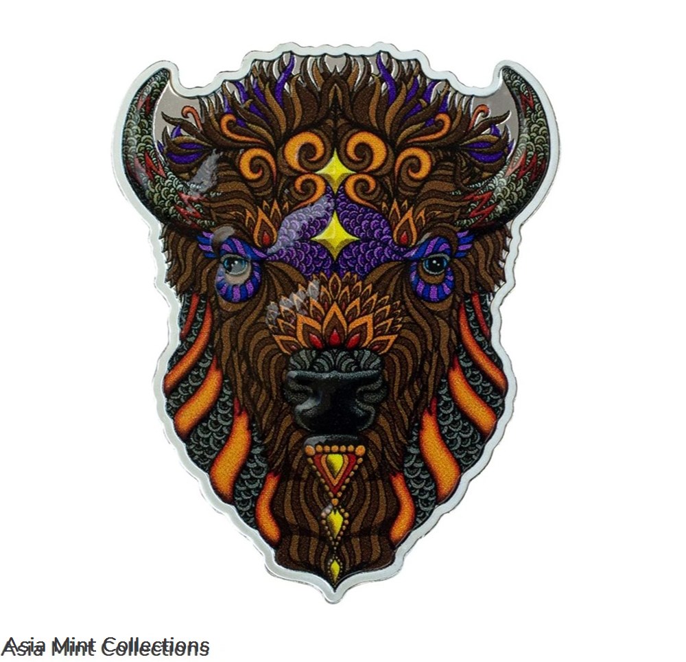 2021 Solomon Islands Phil Lewis Spirit Animals - Bison 1oz Silver Proof-Like Coin coins ingots bullion ingot 2021 solomon islands phil lewis spirit animals bison 1oz silver proof like coin