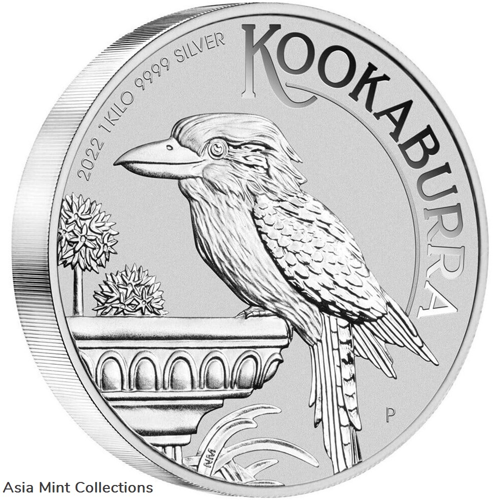2022 - 1 Kilo Silver 9999 Purity Perth Mint Australian Kookaburra Bullion Coin coins ingots 2022 1 kilo silver 9999 purity perth mint australian kookaburra bullion coin