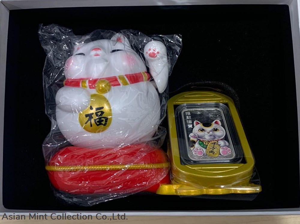 2018 - Lucky Cat 1oz Silver Proof Coin from The Perth Mint 6 coins ingots bullion 2018 lucky cat 1oz silver proof coin from the perth mint