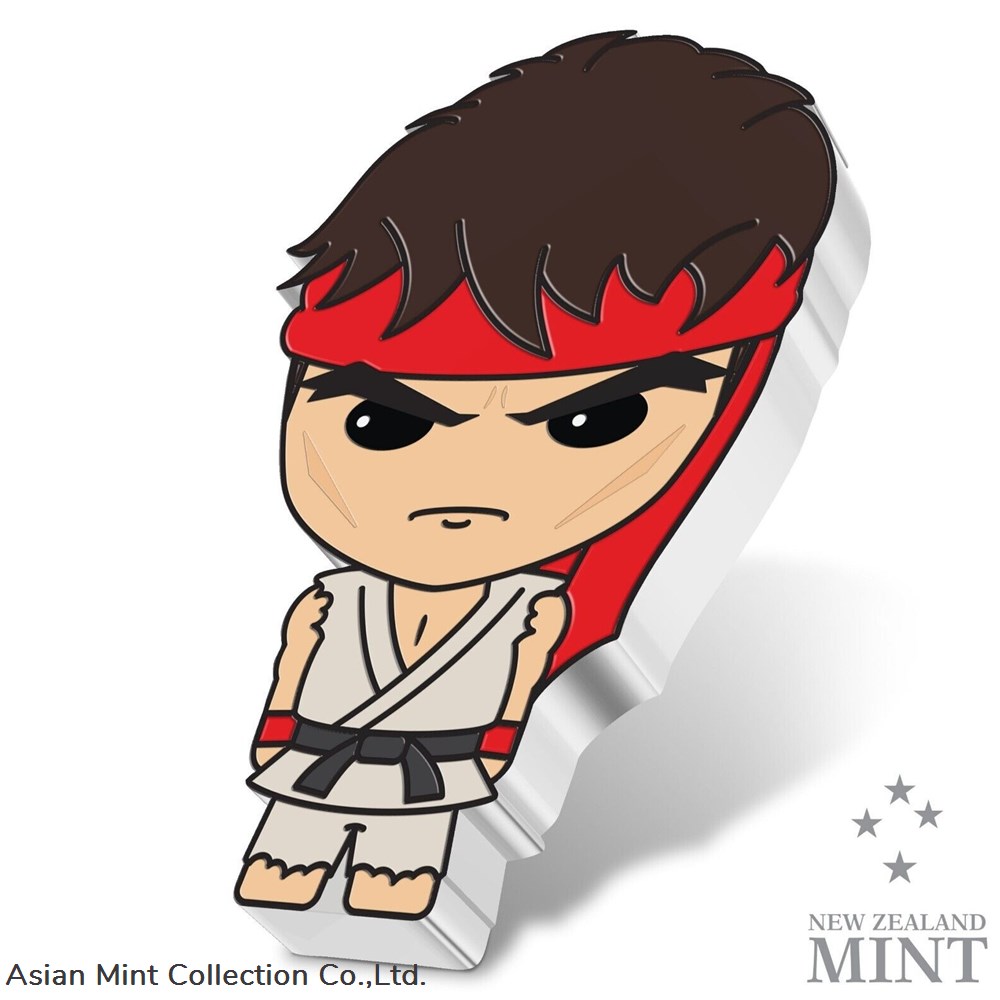 2021 Niue Street Fighter II Ryu 1 oz Silver Chibi Coin 2 coins ingots bullion ingot 2021 niue street fighter ii ryu 1 oz silver chibi coin