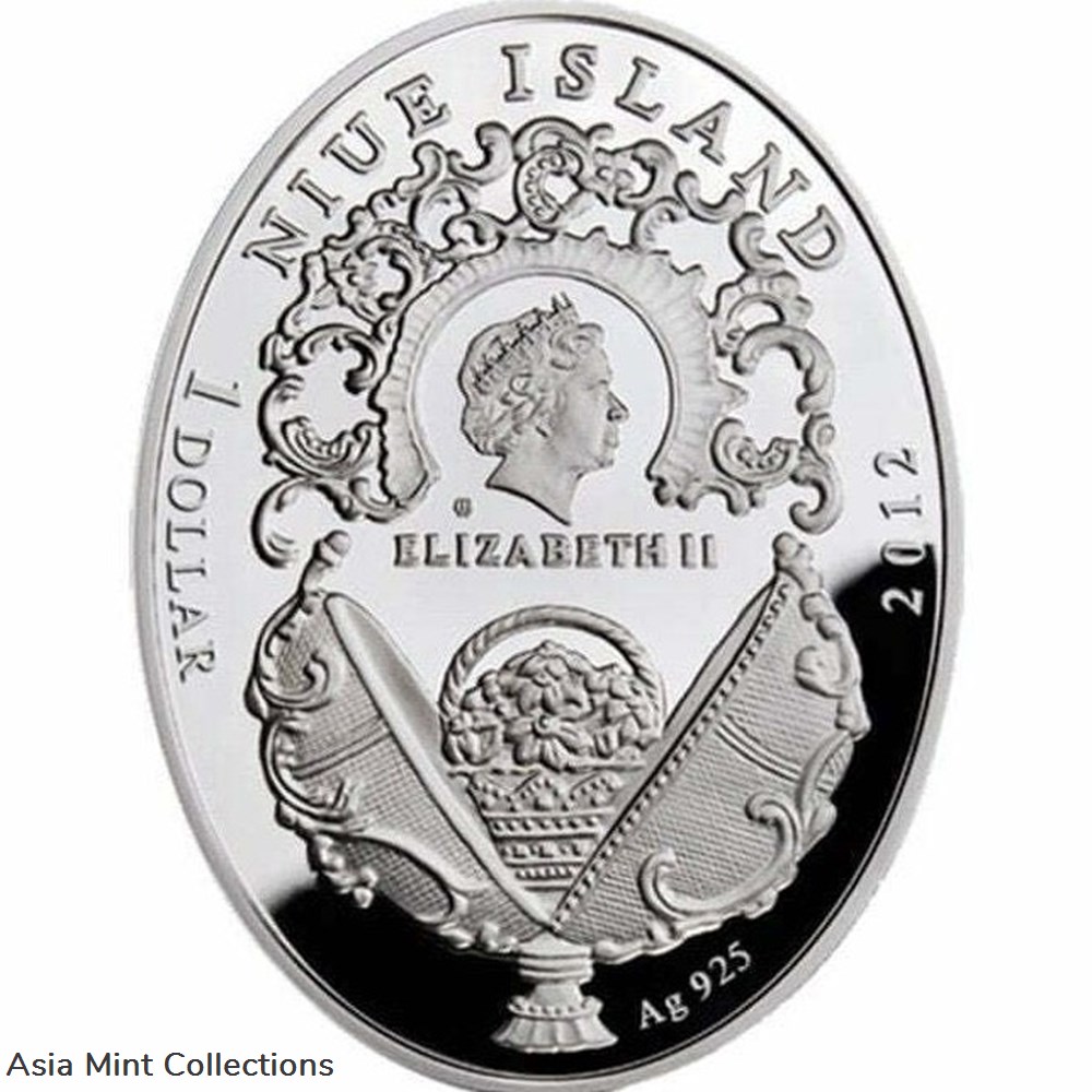 coins ingots bullion 2012 coronation egg imperial faberge eggs proof silver coin 1 niue