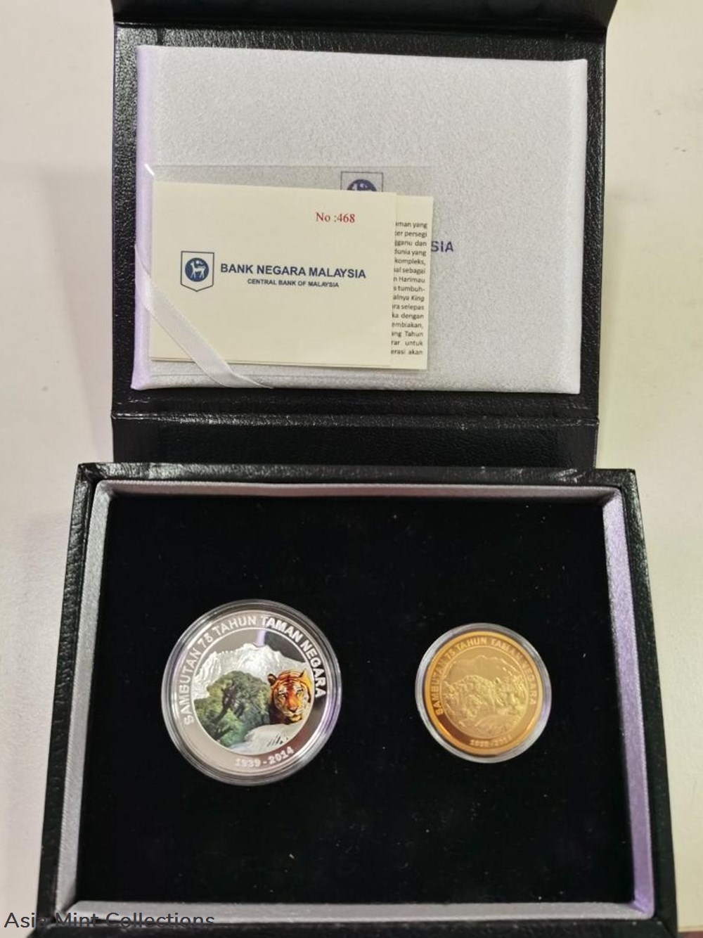 2014 - Malaysia Taman Negara 75th Anniversary set of 2 Silver & Nordic Gold Proof Coin coins 2014 malaysia taman negara 75th anniversary set of 2 silver nordic gold proof coin